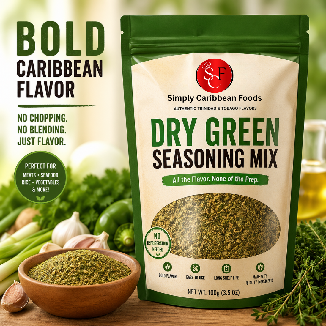 Dry Green Seasoning Mix